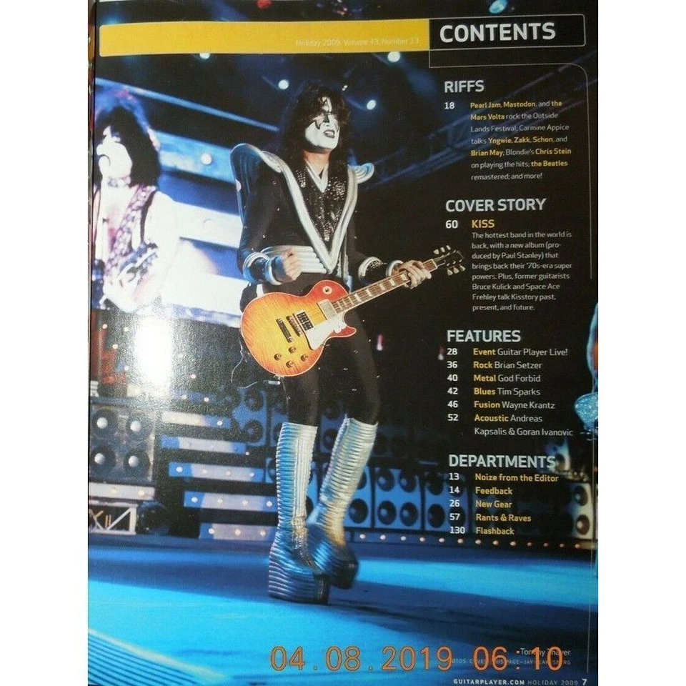 KISS guitar player ACE FREHLEY original spaceman BRUCE KULICK unmasked PAUL GENE - Image 2 of 4