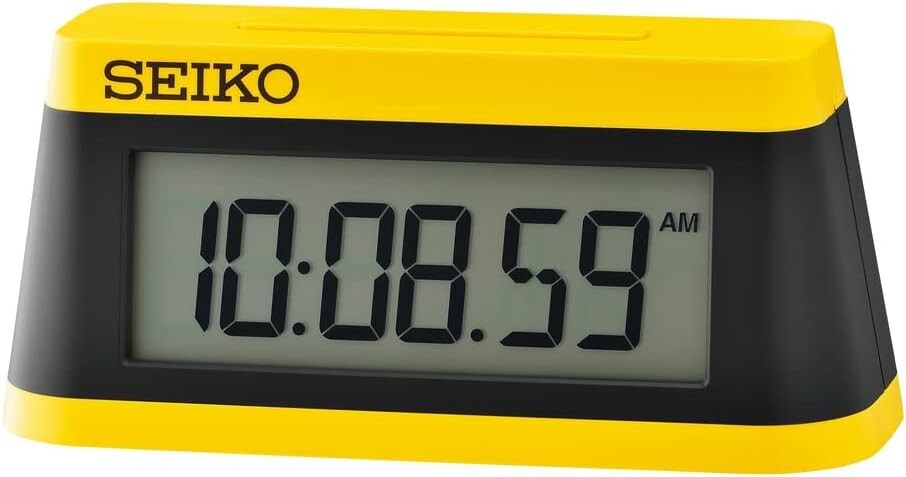 SEIKO デジタル時計 イエロー セイコー スポーツタイマークロック レア SQ818Y | ミニスポーツタイマークロック | セイコーウオッチ株式会社