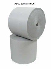 TEMPSHIELD 10mm 48"x 50ft Reflective Insulation, Foam Core, Foil and White.