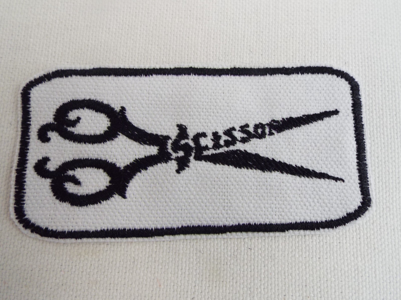 Scissors Iron-on Embroidered Patch-image