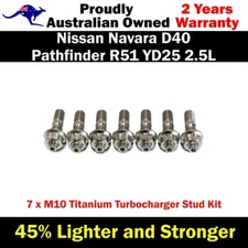 Titanium Turbo Charger Stud Kit For Nissan Navara D40/ Pathfinder YD25 2.5L