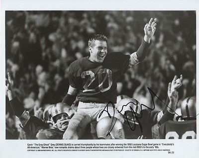 Dennis Quaid ''The Gray Ghost'' Autogramm signed 20x25 cm Bild s/w