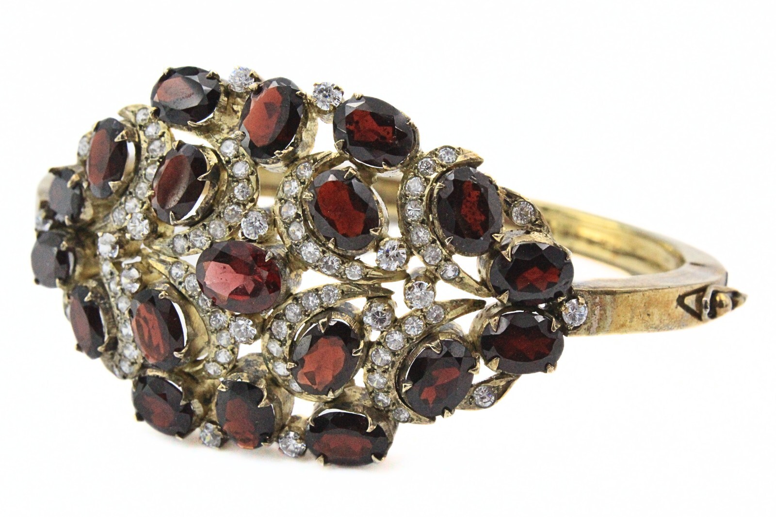 Dramatic Illustrious Sterling Silver Vermeil Garn… - image 5