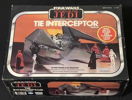 STAR WARS RETURN OF THE JEDI TIE INTERCEPTOR VEHICLE W BOX
