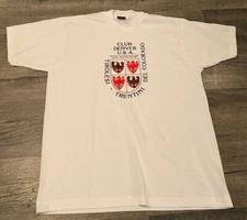 CLUB DENVER TIROLESI-TRENTINI-DEL COLORADO Vintage Shirt XL Screen Stars Region