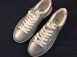 silver trainers new look