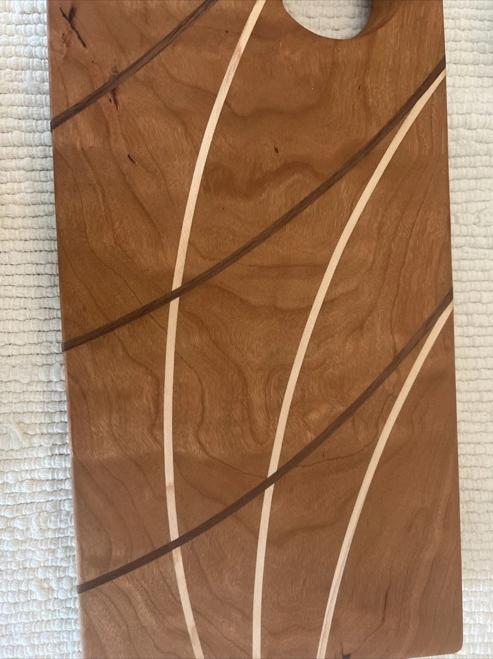 Sashimi Sushi Serving Tray Set Handcrafted Inlaid wood - Image 3 of 4