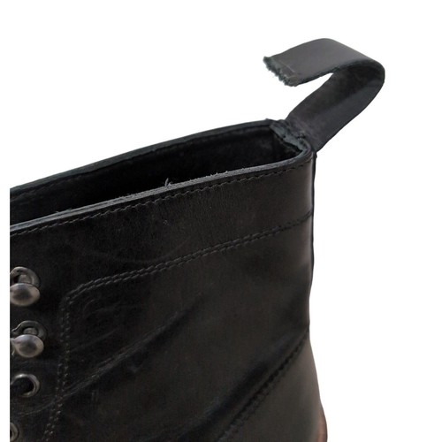 Express Hiker Chukka Boot Mens 9 Black Leather Lace Up City Casual Modern - Picture 6 of 10