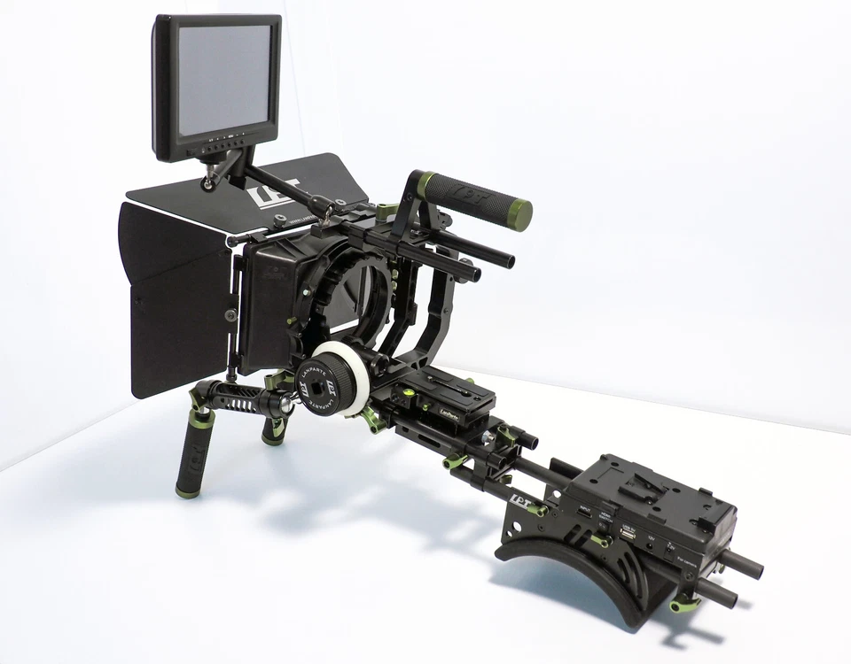 LanParte Pro DSLR Camera video rig. Follow Focus. Monitor. Matte Box & more. Exc - Immagine 2 di 4