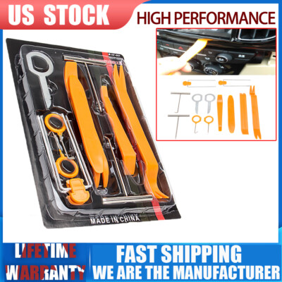 12 pcs Tools Kit Car Auto Door Trim Panel Dash Audio Stereo Radio Removal Pry