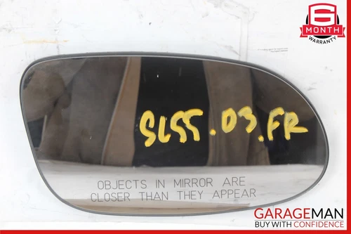 03-09 Mercedes R230 SL500 SL55 AMG Right Side Rear View Door Mirror Glass OEM