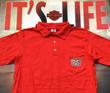 Vintage Harley-Davidson front pocket polo shirt nwot men's large