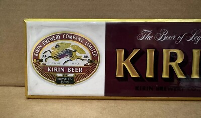 Kirin Beer Sign Brewery Co Japan Tap Can Wall Decor Counter