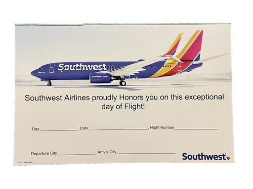 🔥🔥Southwest Trading Card #5 Lone Star One Boeing 737-800 w