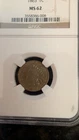 1863 indian head penny NGC GRADED