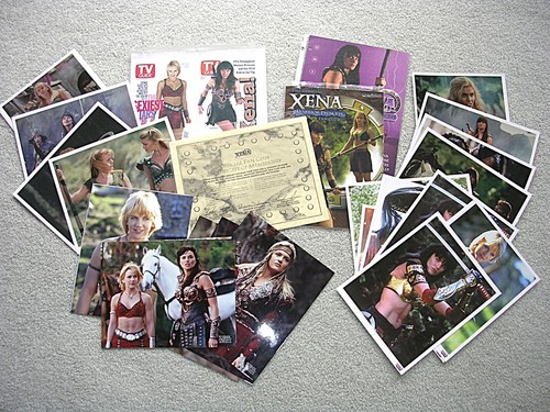 Xena Fan Club Certificate Photos Flyers - Large Lot of Collectibles