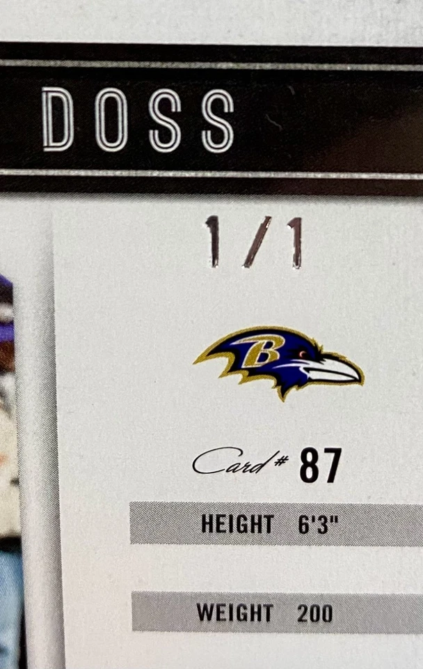 1/1 Tandon Doss ON CARD RC Auto 2012 Panini Playbook One of One FREE SHIPPING - Image 2 of 4