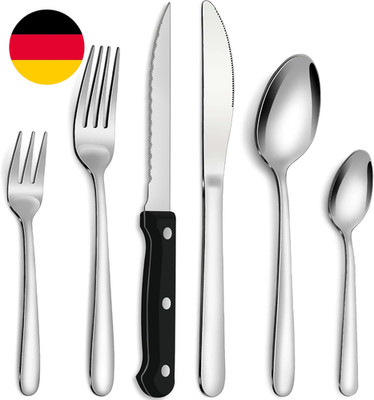 Bestdin Besteck Set Mit Steakmesser, 36 Teilig Besteck Set 6 Personen, Edelstahl