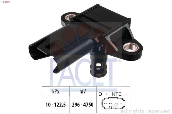 Facet 10.3159 Luftdrucksensor, HöHenanpassung FüR BMW ROLLS-ROYCE-image