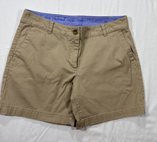 Talbots womens Beige The Weekend Chino Short flat front 6 Petite shorts