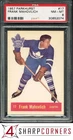 1957 PARKHURST #17 FRANK MAHOVLICH RC MAPLE LEAFS HOF PSA 8