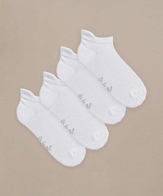 BAM - Everyday Bamboo Active Sneaker Socken, 4 Paar, weich, atmungsaktiv, gepolstert