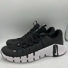 Nike Free Metcon 5 Shoes Mens Size 12 Black White Training Gym Athletic Sneakers