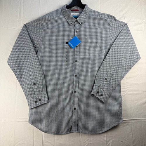Camicia Columbia Rapid Rivers II manica lunga uomo XL a quadri con bottoni nuova con etichetta - Foto 2 di 8