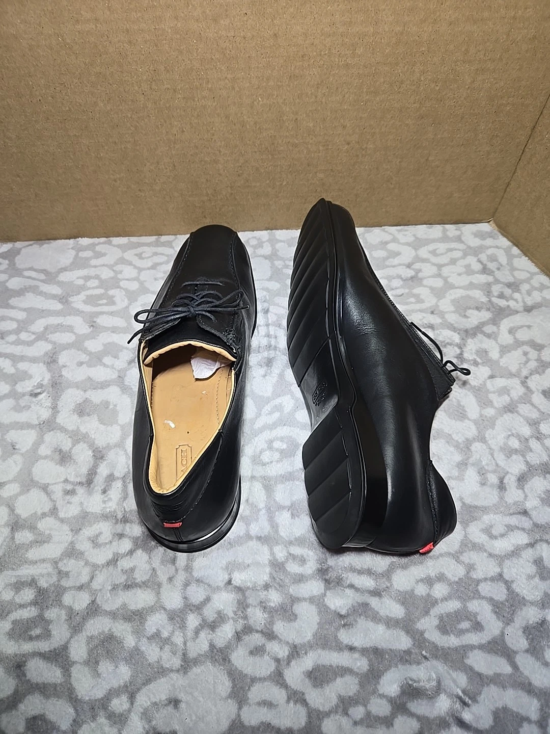 Coach Corwin Vestito Oxford Pizzo B4210 Pelle Nero Uomo Tg.13 B Made In Italy