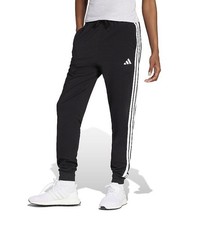 Adidas Women's Jogger 3 Stripe Essentials Pant Size Small - Black