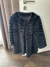 Cappotto pelliccia visone Yves Salomon 38 36 S nero 