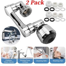 2 Universal 1080 Swivel Extension Faucet Aerator Rotate Robotic Arm Extend US