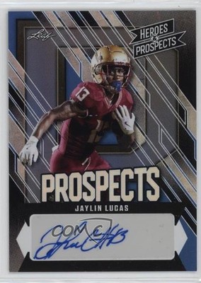2024 Leaf Heroes & Prospects Prospect Blue 32/49 Jaylin Lucas #AP-JL3 Auto 0rd2