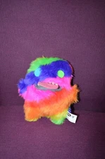 Fuggler Plush Funny Ugly Monster Laboratory Misfits Tiedye Rainbow 9" D5