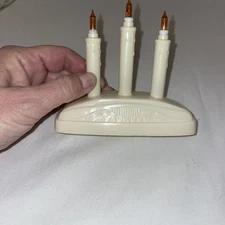 Vintage Y. E. Enterprises 3 Candle Candolier Window Lights w/ Bulbs Cordless