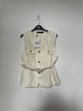 New Zara Waistcoat with the belt and pockets, M/L size - Same day dispatch