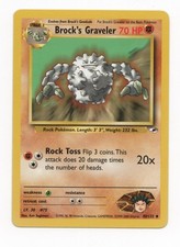 Brock's Graveler 40/132 Uncommon Gym Heroes Pokemon Unlimited Lightly Played