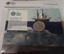 2019 Royal Mint VOYAGE OF DISCOVERY £2 Coin Pack Captain Cook Sealed