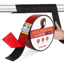 2 inch x 14 ft Pipe Insulation Tape, Outdoor Pipe Insulation Foam Tube for