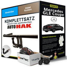 Für MERCEDES GLE Coupe Typ C167 Anhängerkupplung abnehmbar +eSatz 13pol 19- NEU