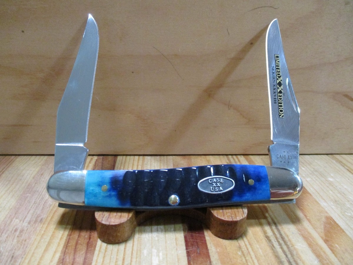 NIB Case XX Limited Edition Ocean Blue Bone Gator Jig Muskrat