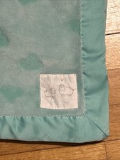 Carter s Dream Big Little One Aqua/Green Sheep/Lamb Clouds Baby Blanket