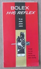Vintage Bolex H-16 Reflex Sales Brochure 24 Panel Fold Out Features Products