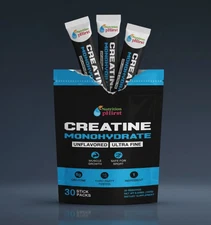 Creatine Monohydrate (Micronized) Powder - 5g per Serving 30sticks Free Shipping