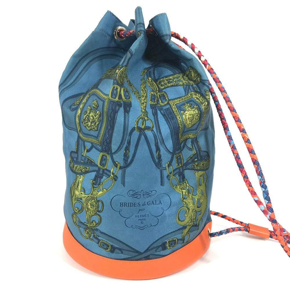 Hermes Soikur Bag Shoulder Silk Leather r30_1204 | eBay