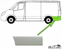 Reparaturblech KotflüGel Hinten FüR Iveco Verzinkt Links Hinten Ab 01.78