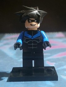 LEGO 2006 D.C Batman I Nightwing Minifigure & Bike! Bat015 7785 Arkham Asylum
