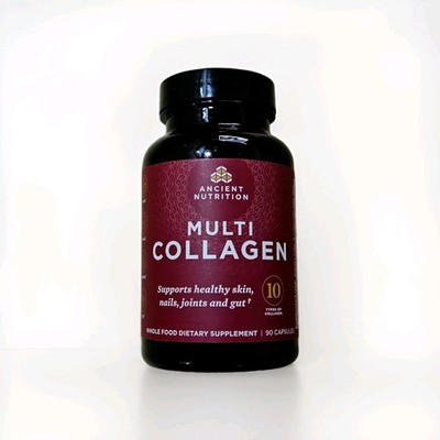   Ancient Nutrition Multi Collagen 90 Caps Supports Healthy Skin, Nails,  09/28