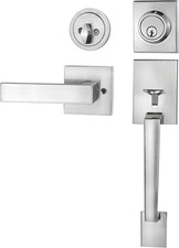 Front Door Handle and Deadbolt Set, Front Door Lock Set, Exterior Door Lock Set,