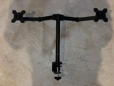 VIVO Dual Monitor Desk Mount STAND-V002 | Fits 2 Screens up to 30'' | VESA Stand